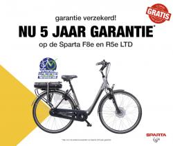 Sparta R5E nu met 5 jaar garantie